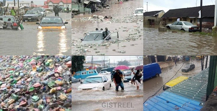 Pictures And Videos From Flooding In Lagos