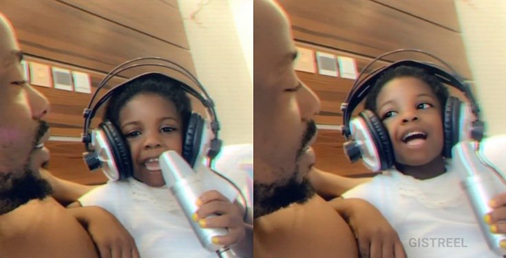 Erigga's 3-year-old daughter raps