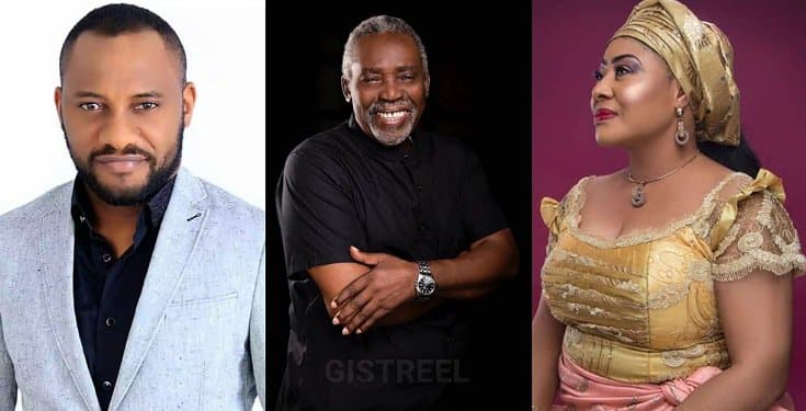 Yul Edochie and Ngozi Ezeonu celebrate Olu Jacobs