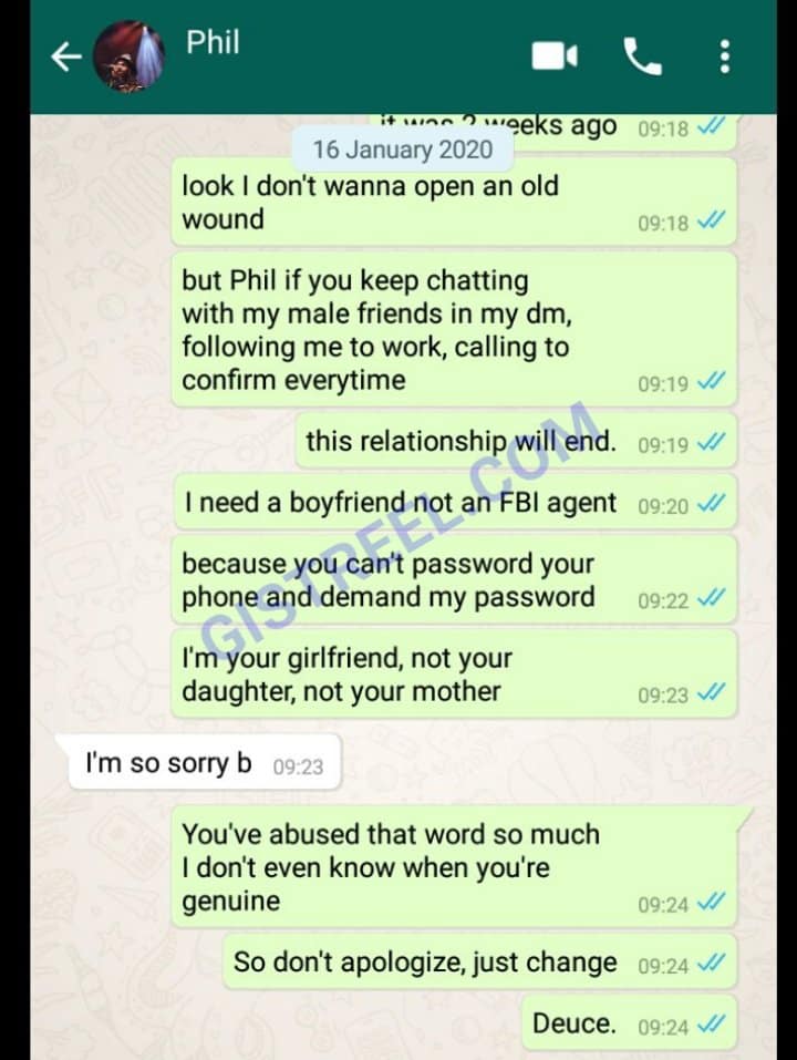 Lady fires at boyfriend