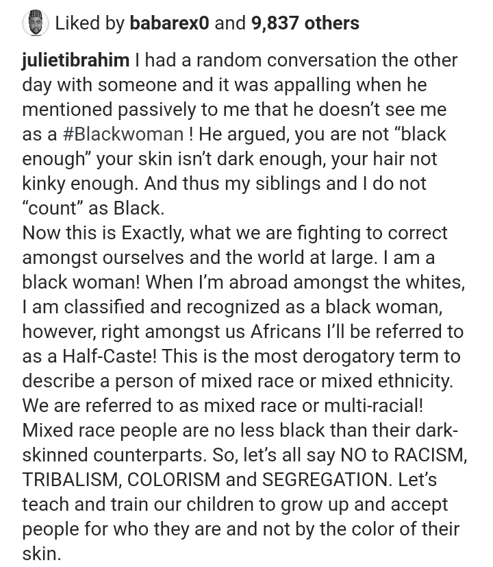 Juliet Ibrahim complains bitterly
