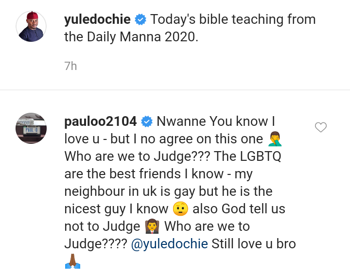 Paul O calls out Yul Edochie