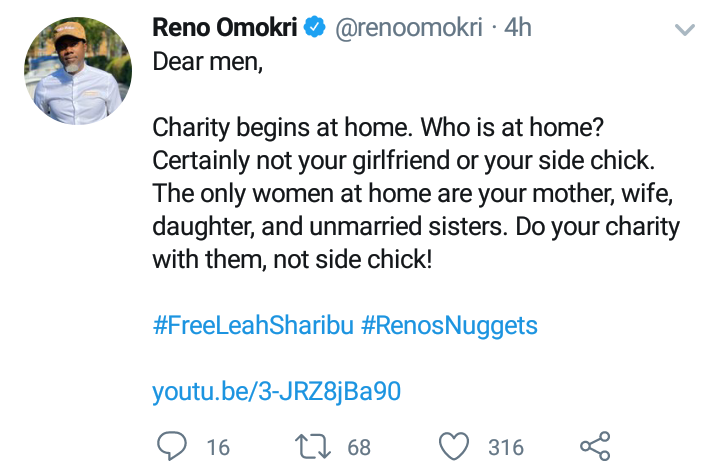 Reno Omokri says