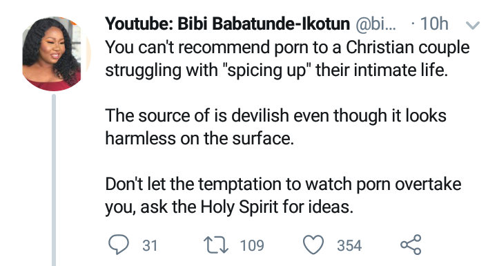 Vlogger Bibi says couples should consult Holy Spirit