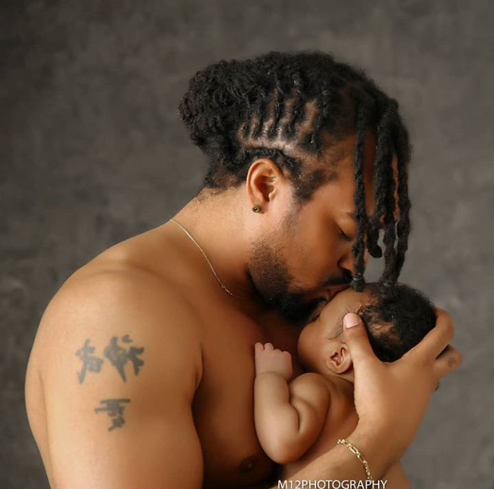 Bryan Akwara shares photo of his baby