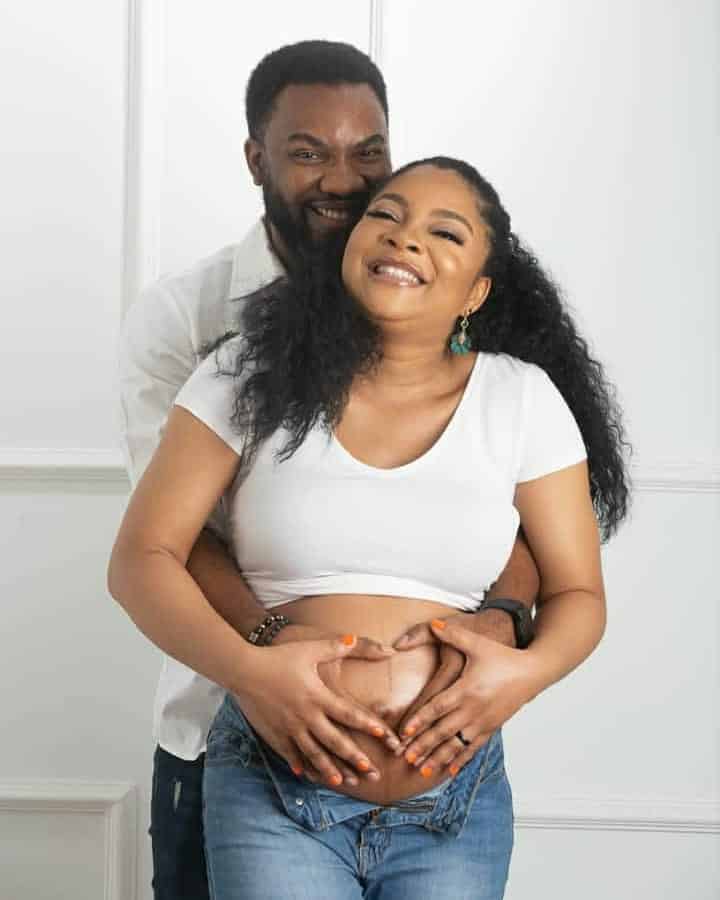 Linda Ejiofor maternity photos