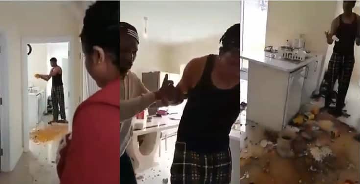 Nigerian boy scatters his parents house after his mother denied his request