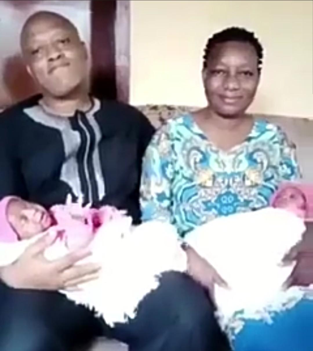 Nigerian couple welcome set of twins 21 days apart