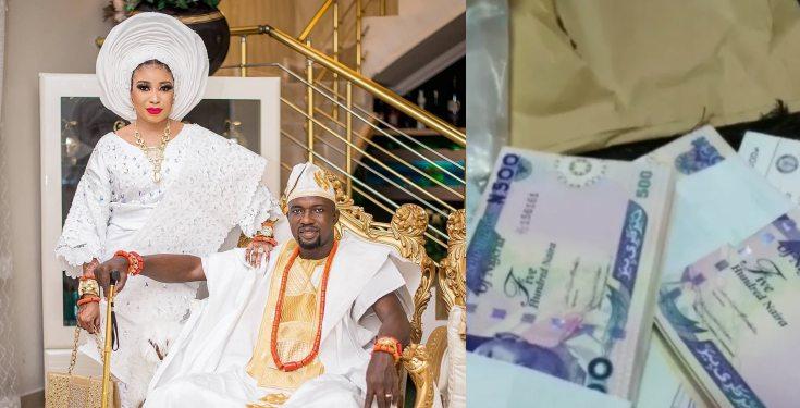 Lizzy Anjorin flaunts cheque of ₦10 million wedding gift she got from friends (video)
