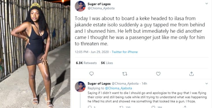 Nigerian lady recounts how she was almost kidnapped in Lagos