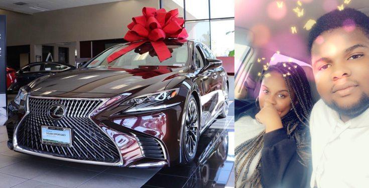 Nigerian man buys his pregnant wife a brand new 2020 Lexus Ls (photos)