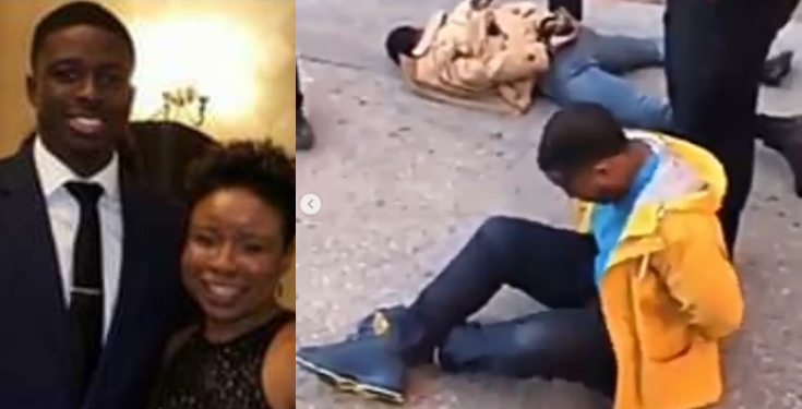 Nigerian mother cries out for justice after American police tased her son until he was unconscious (video)