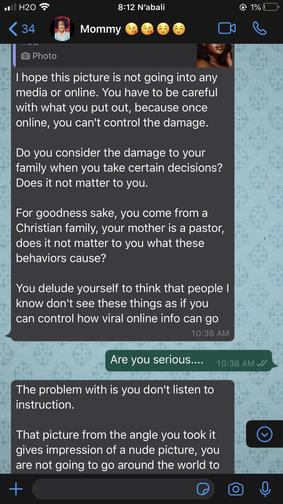 Lady reveals how her mother reacted