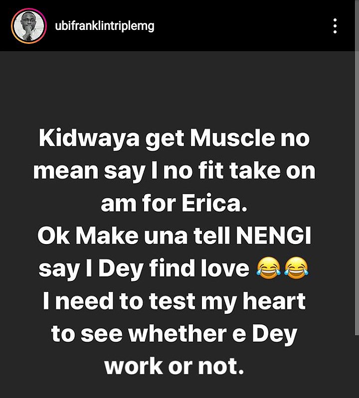 Ubi Franklin Nengi and Erica