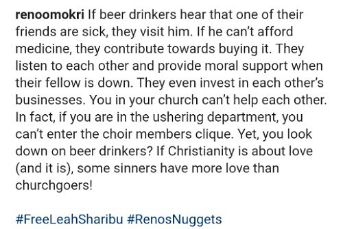 Reno Omokri Says Some Sinners Have More Love