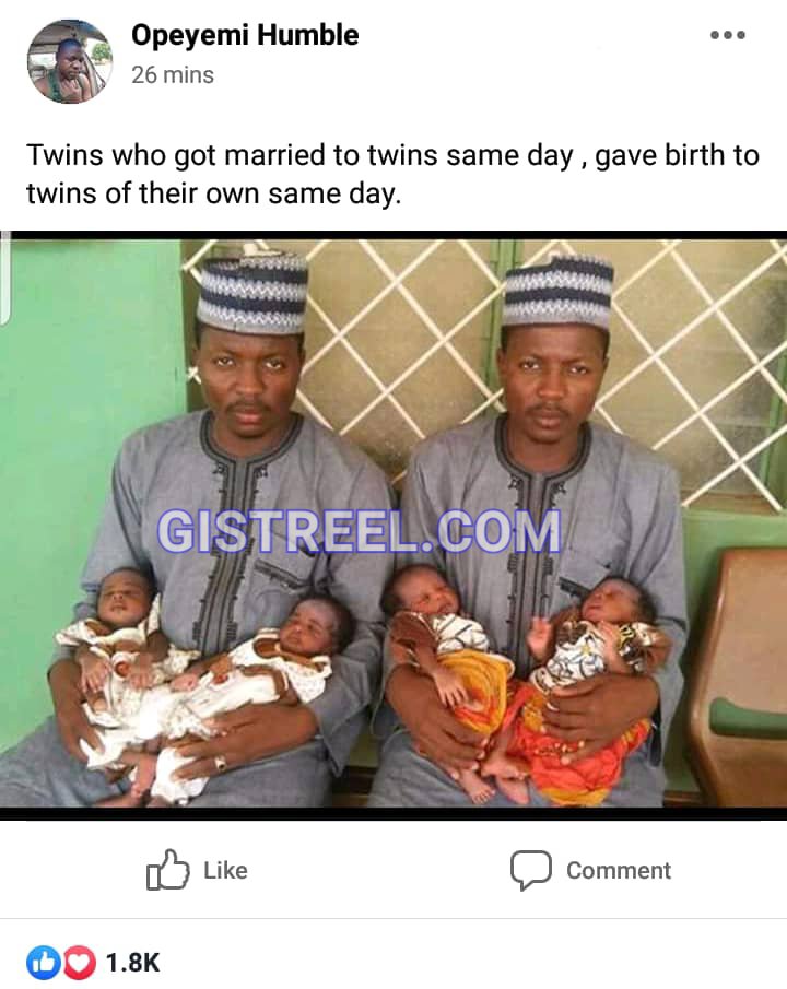Twins who got married to twins