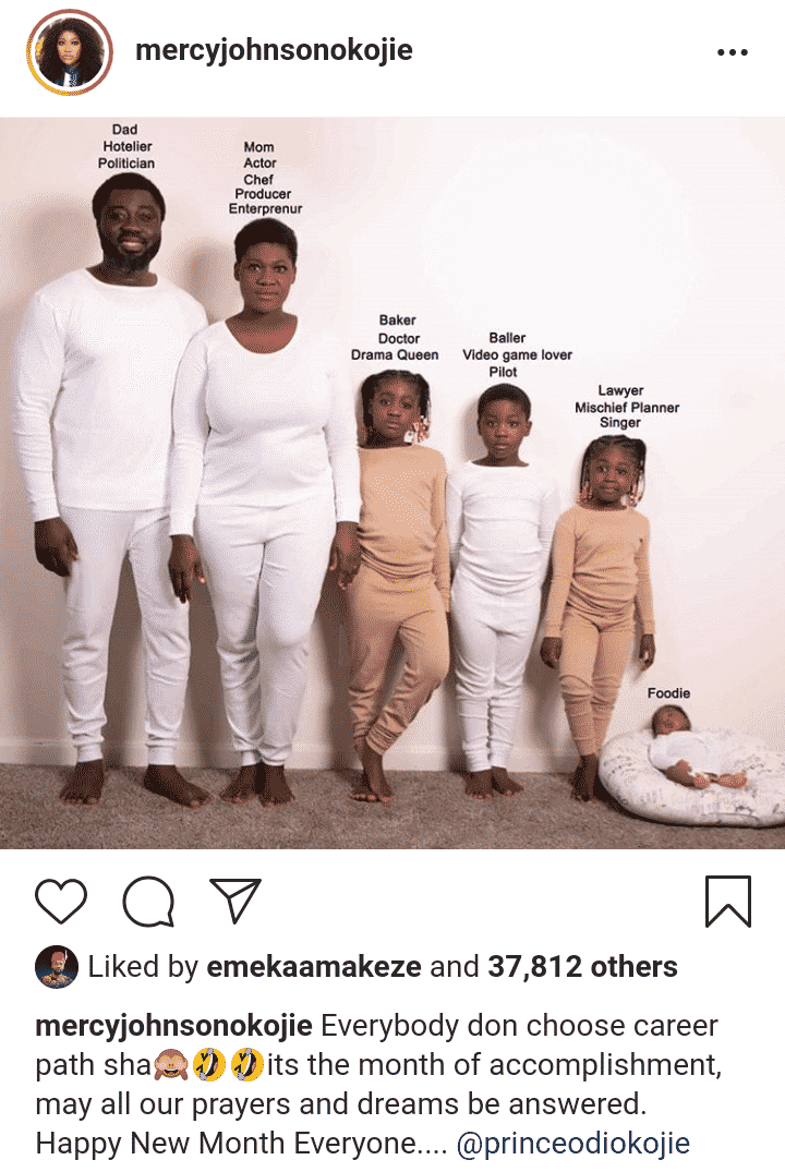 Mercy Johnson Family Career Paths