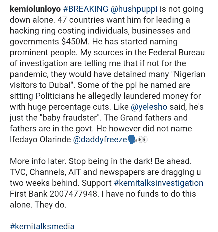 Hushpuppi Wanted By 47 Countries