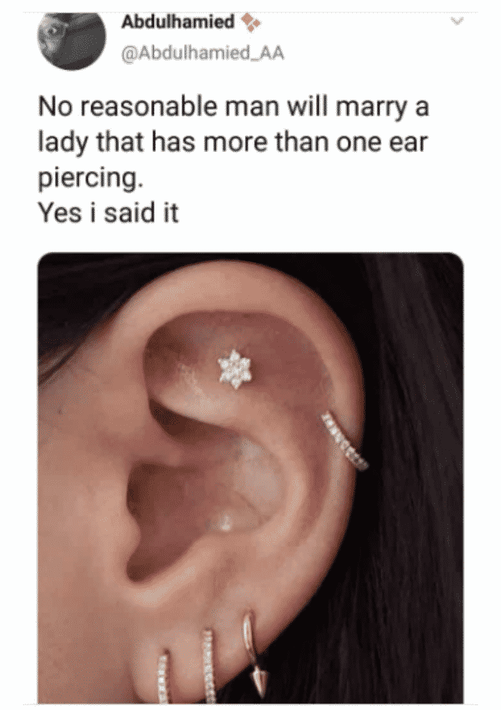 Tacha ear piercing