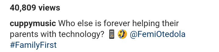 DJ Cuppy teaches her dad how to use smartphone