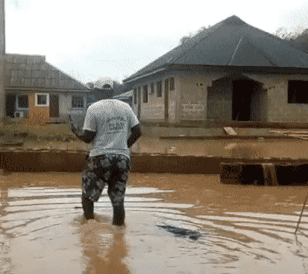 Funke Akindele gifts Pa James a new house