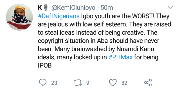 Kemi Olunloyo Igbo youth