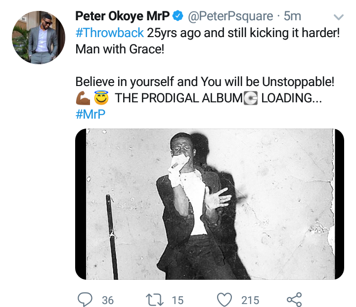 Peter Okoye advises his fans