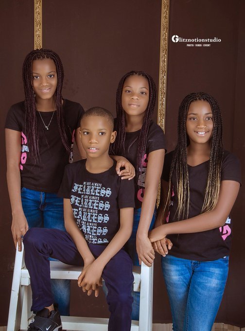 Mom celebrates her quadruplets