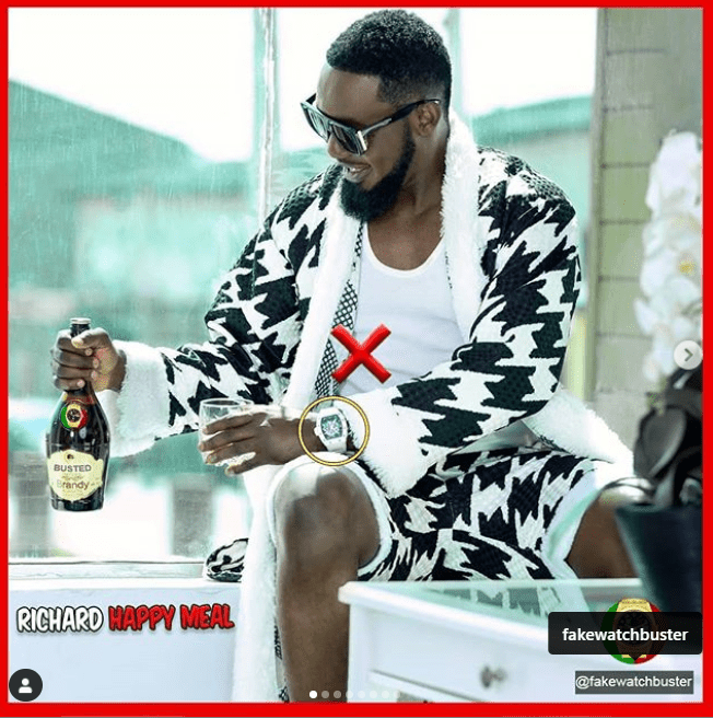 AY Comedian fake watch