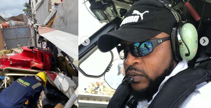 Lady mourns pilot of ill-fated helicopter that crashed in Lagos