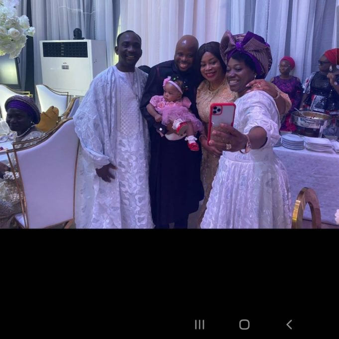 Sinach and her daughter Rhoda at wedding