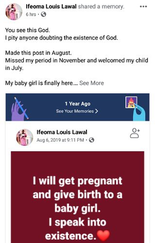 Woman Welcomes Baby Girl