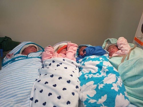 quadruplets after 5 years of marriage