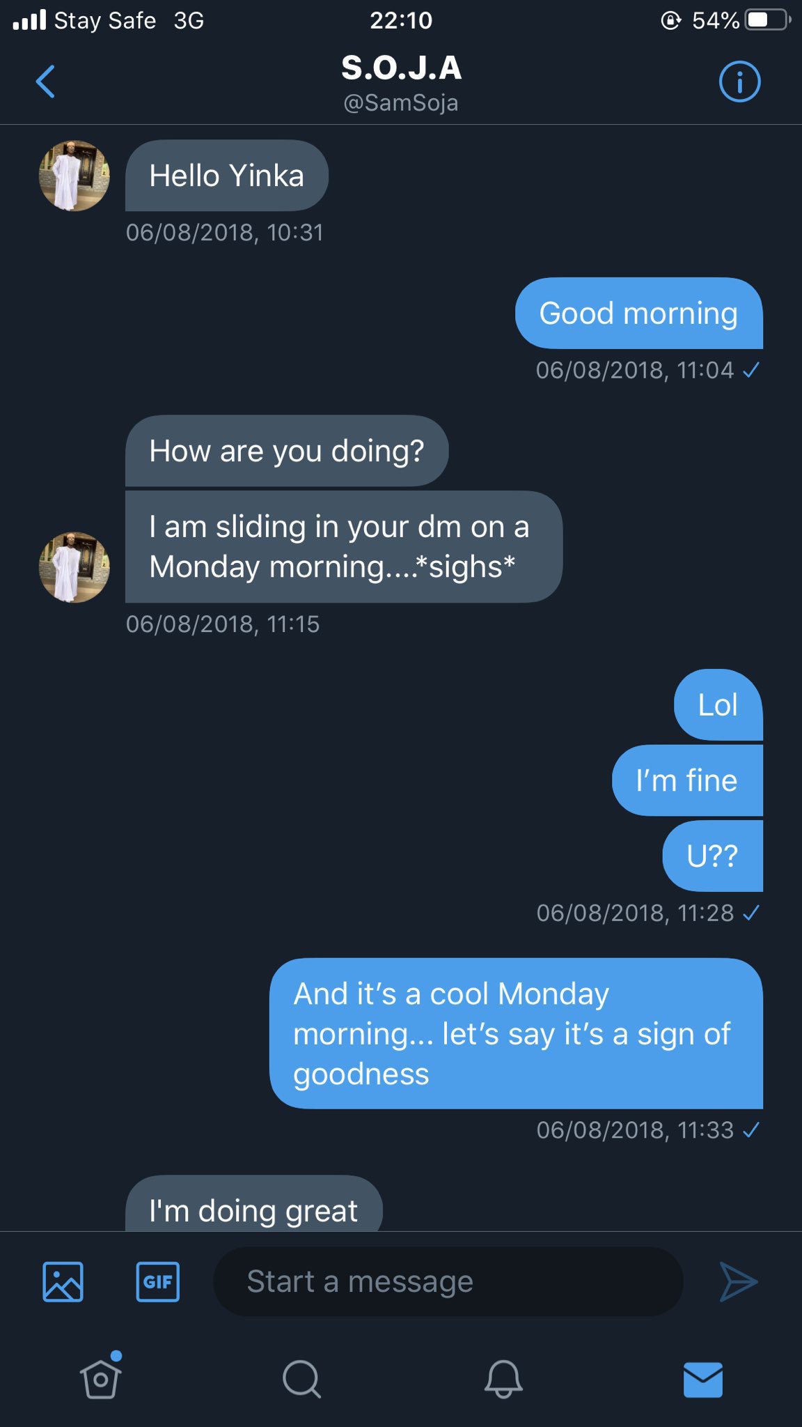 Man engages his lover