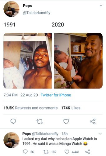 Man recreates photo of his dad