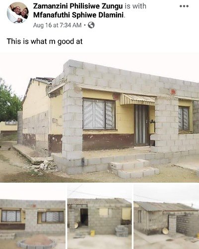 Lady builds her own house all alone