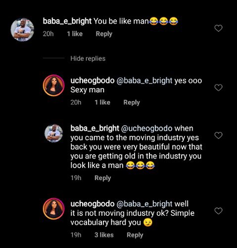 Uche Ogbodo blasts troll