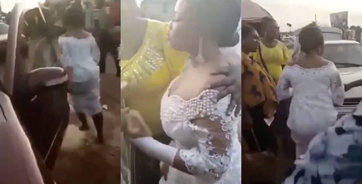Bride changes her mind on her wedding day, abandons her husband in church and flees (Video)