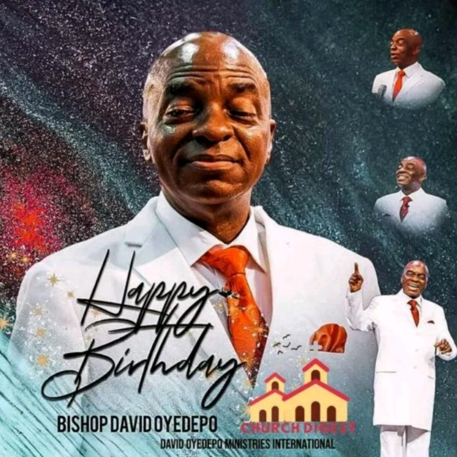 Members of Living Faith church have showered love on their founder, Bishop Oyedepo as he turns 66 today, September 27, 2020.