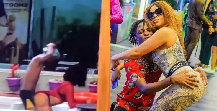 Laycon rocks Nengi as housemates enjoy the jacuzzi