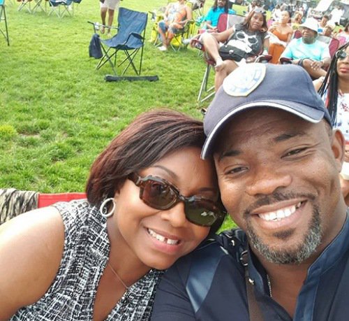 Okey Bakassi and wife anniversary