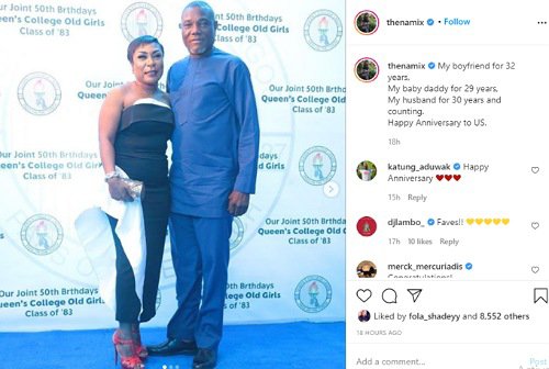 Burna Boy’s parents anniversary