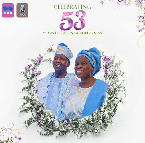 Pastor Adeboye Wedding Anniversary