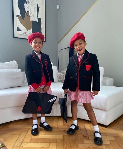 Mikel Obi celebrates his daughters