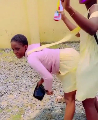 Female students twerk away their sorrows