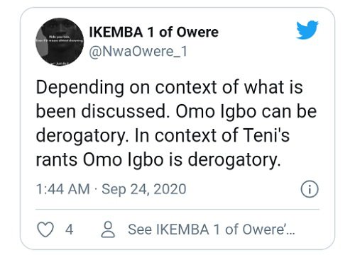 Teni Erica "Omo Igbo"