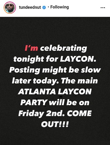 Fans party in USA for Laycon