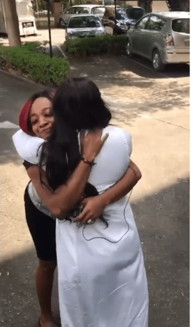 Former Big Brother Naija 2020 contestant, Katrina Jones popularly known as Ka3na has finally met her best friend in the house, Lucy.