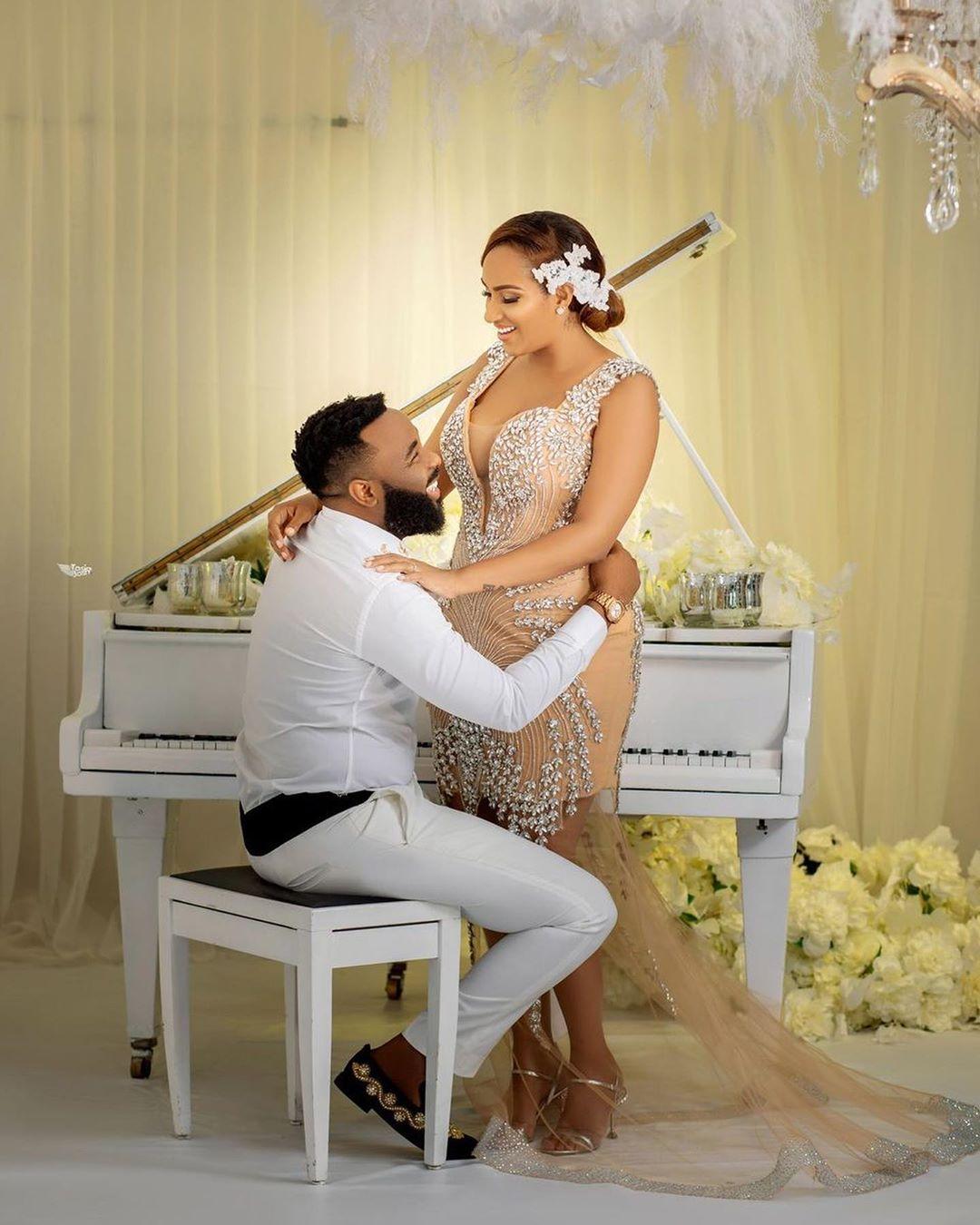 Juliet Ibrahim and VJ Adams wedding photoshoot