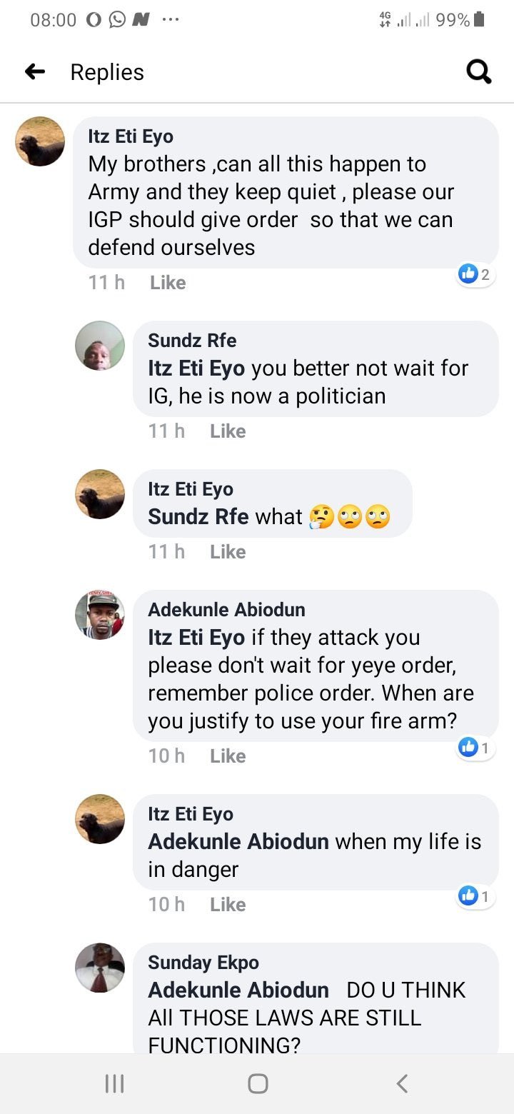 Policemen to shoot #EndSARS protesters